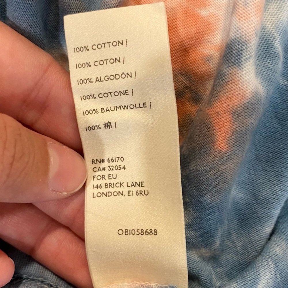 NWT FREE PEOPLE Be Free tie dye oversized tee - Picture 11 of 12